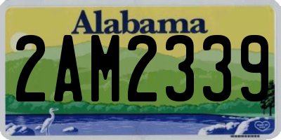 AL license plate 2AM2339