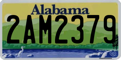 AL license plate 2AM2379