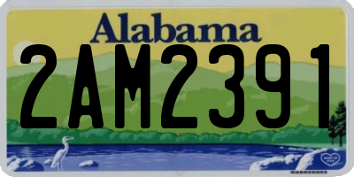 AL license plate 2AM2391