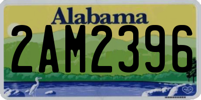 AL license plate 2AM2396