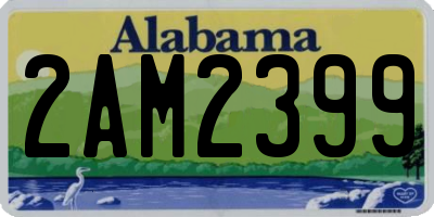 AL license plate 2AM2399