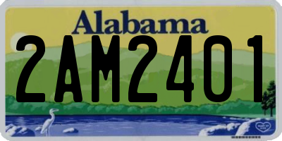 AL license plate 2AM2401