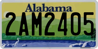 AL license plate 2AM2405