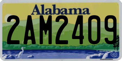 AL license plate 2AM2409