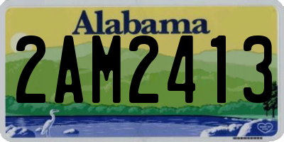 AL license plate 2AM2413