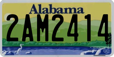 AL license plate 2AM2414