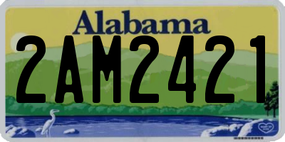AL license plate 2AM2421