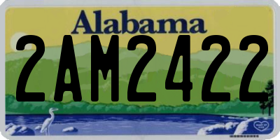 AL license plate 2AM2422