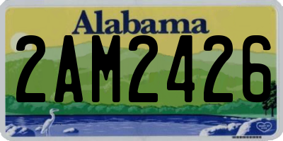AL license plate 2AM2426