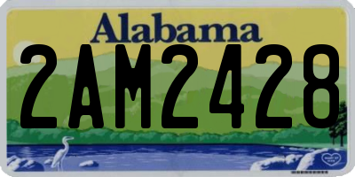 AL license plate 2AM2428