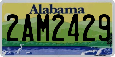 AL license plate 2AM2429