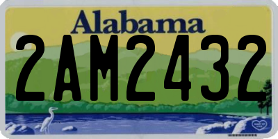 AL license plate 2AM2432
