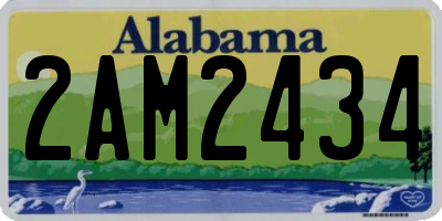 AL license plate 2AM2434