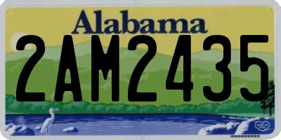AL license plate 2AM2435