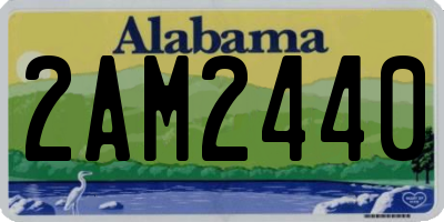 AL license plate 2AM2440