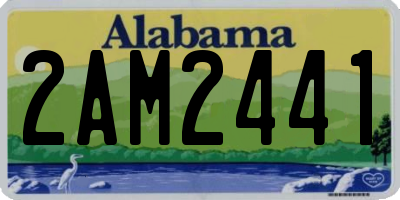 AL license plate 2AM2441