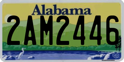 AL license plate 2AM2446
