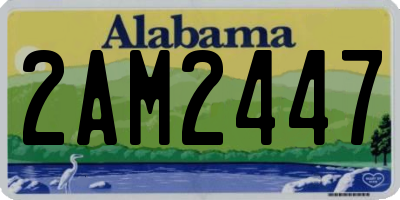 AL license plate 2AM2447