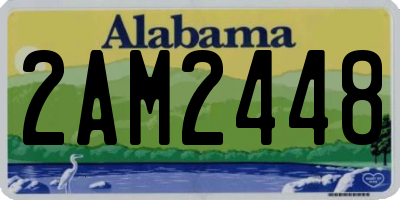 AL license plate 2AM2448