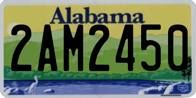 AL license plate 2AM2450