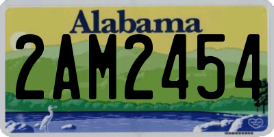 AL license plate 2AM2454
