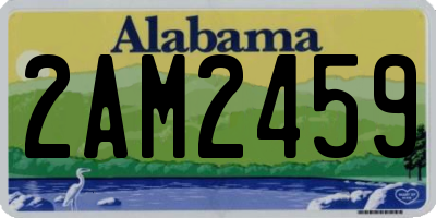 AL license plate 2AM2459