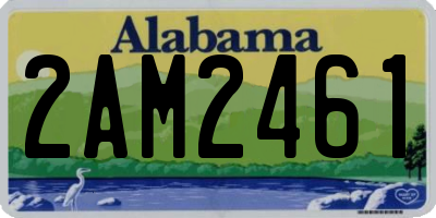 AL license plate 2AM2461
