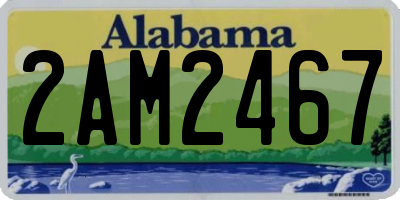 AL license plate 2AM2467