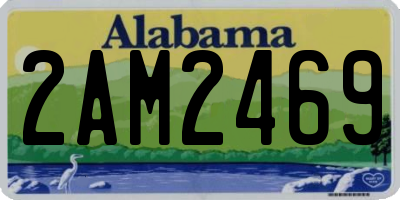 AL license plate 2AM2469