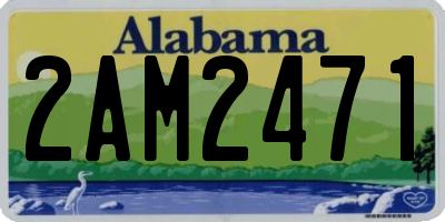 AL license plate 2AM2471