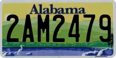 AL license plate 2AM2479