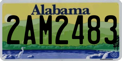 AL license plate 2AM2483
