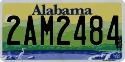 AL license plate 2AM2484