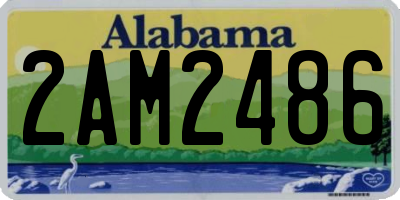 AL license plate 2AM2486