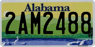 AL license plate 2AM2488