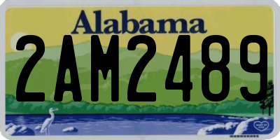AL license plate 2AM2489