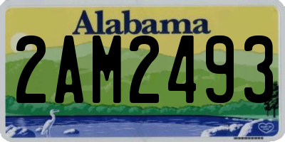 AL license plate 2AM2493