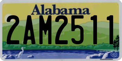 AL license plate 2AM2511