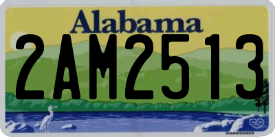 AL license plate 2AM2513