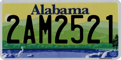 AL license plate 2AM2521