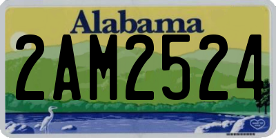 AL license plate 2AM2524