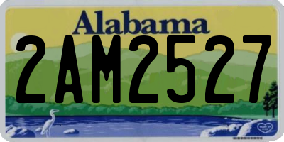 AL license plate 2AM2527