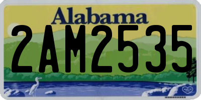 AL license plate 2AM2535