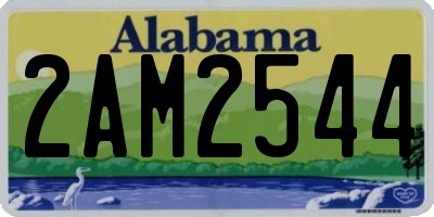 AL license plate 2AM2544