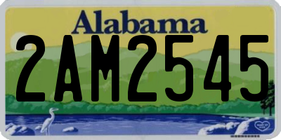 AL license plate 2AM2545