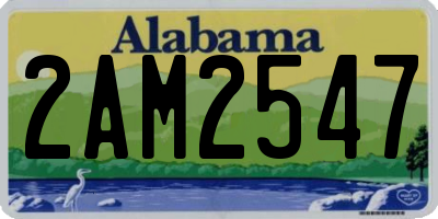 AL license plate 2AM2547