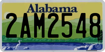 AL license plate 2AM2548