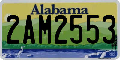 AL license plate 2AM2553