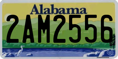 AL license plate 2AM2556