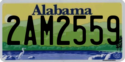 AL license plate 2AM2559